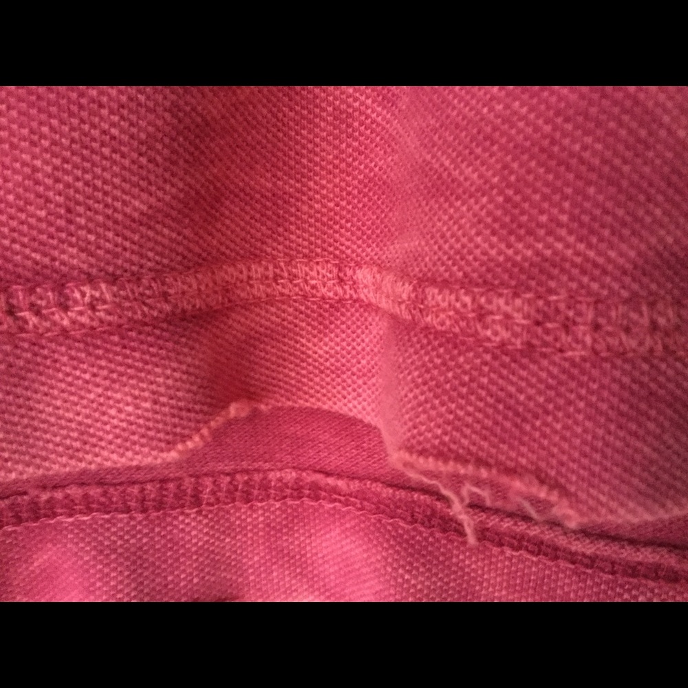 One World, Raspberry Distressed Polo, Sz S - Picture 4 of 5